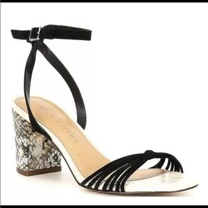 NEW gibson latimer sandle heels snakeskin
